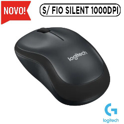MOUSE SEM FIO 2.4GHZ LOGITECH M220 SILENT PRETO 9