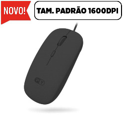 MOUSE ÓPTICO OFFICE (TAMANHO PADRÃO) 1600DPI REF