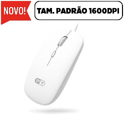 MOUSE ÓPTICO OFFICE (TAMANHO PADRÃO) 1600DPI REF