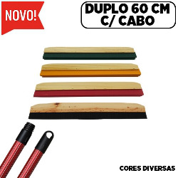 UDL. RODO MADEIRA DUPLO 60 CM C/ CABO