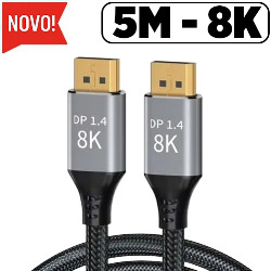 CABO DE VIDEO DISPLAYPORT P/ DISPLAYPORT 8