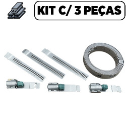 MDC. ABRACADEIRA EM ACO CARBONO - KIT C/ 3 PECAS