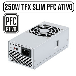 FONTE ATX 250W REAL PFC ATIVO SLIM TFX MOD. BPC-TFX25