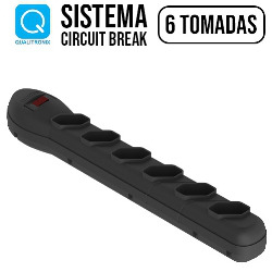 EN. FILTRO DE LINHA 6 TOMADAS C/ CIRCUIT BREAK (DE