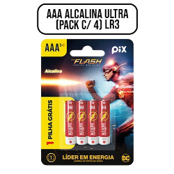 EN1. PILHA AAA ALCALINA ULTRA (PACK C/ 4) LR3 DC/PIX