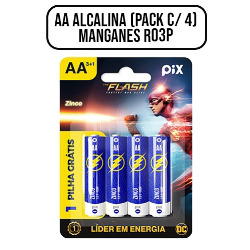 EN1. PILHA AA ZINCO (PACK C/ 4) MANGANES R06P DC/
