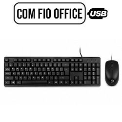 TECLADO E MOUSE COM FIO OFFICE BASIC REF. BPC-8236/007