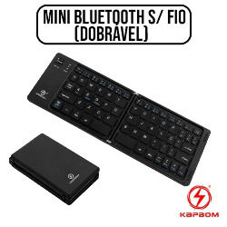 TECLADO MINI BLUETOOTH S/ FIO REF. KA-690K (DOBRÁVEL)