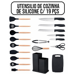 UDB. CULINARIA UTENSILIO DE COZINHA DE SILICONE C/ 19 P
