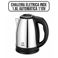 UDB. CHALEIRA ELETRICA INOX 1.8L AUTOMATICA 110V REF